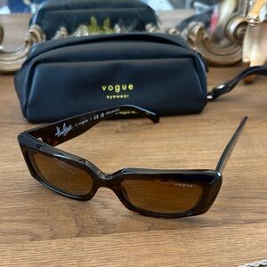Vogue x Hailey Bieber Women's Brown Sunglasses